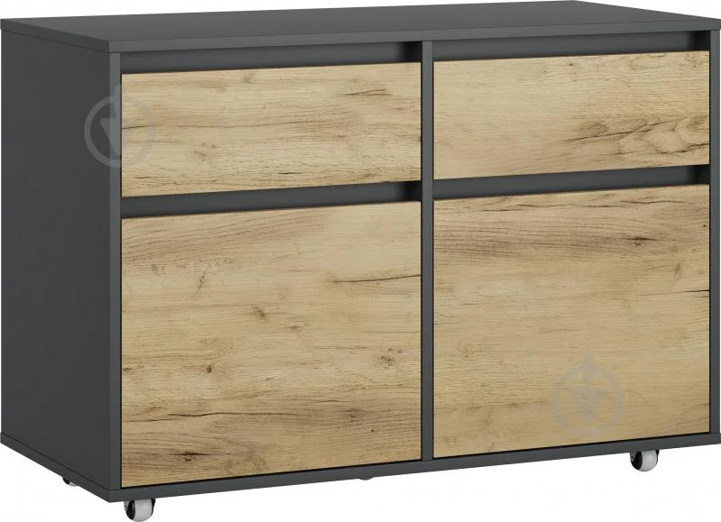 Тумба мобільна Грейд Ален 950х670х450 мм дуб крафт золотий / графіт (80726240)